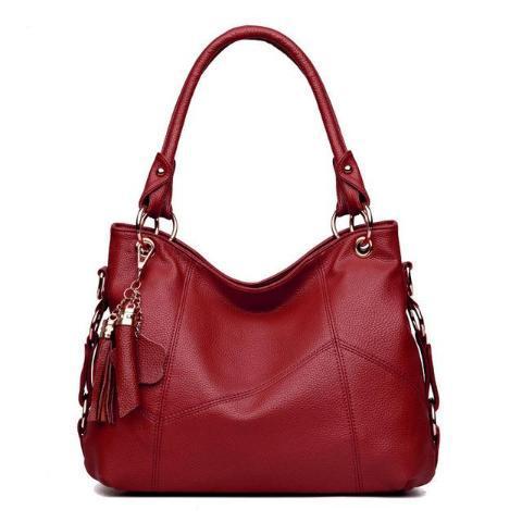 Genuine Leather Handbags Fashion Tassel Handbag