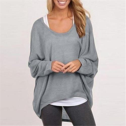 Women Blouse Casual Loose Tops Shirts Sweater Pullovers