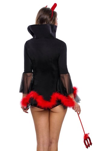 Fashion Halloween High collar Demon suit