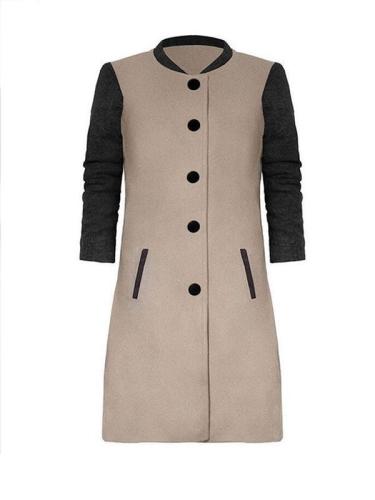 Wome stand up fashion long coats