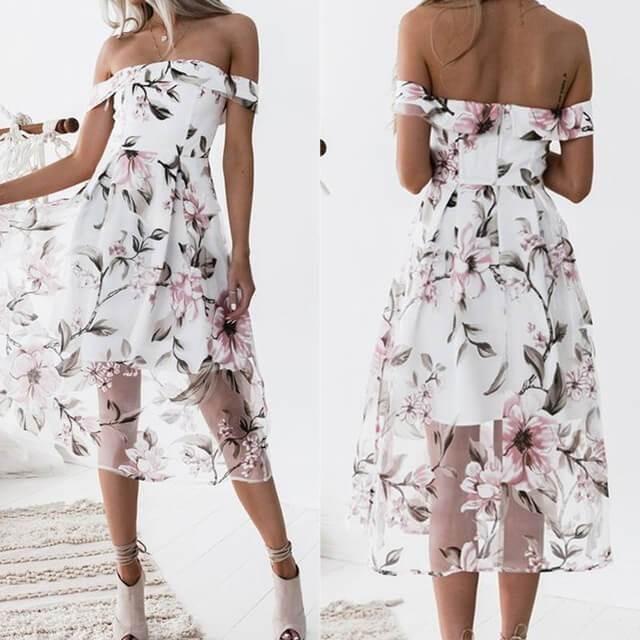 Isabelle - Elegant Floral Dress