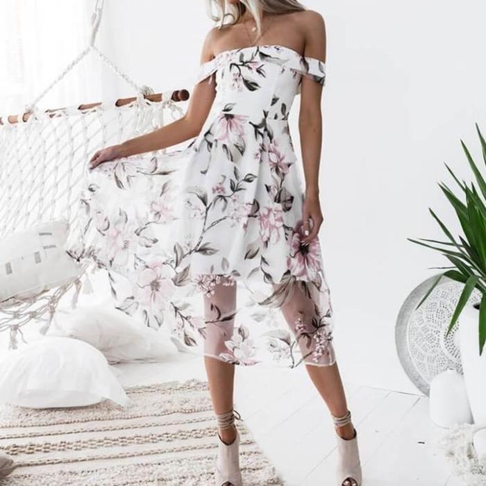Isabelle - Elegant Floral Dress