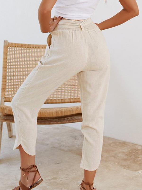 Women Fashion Casual Plain Pants