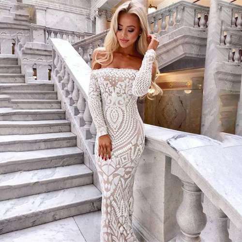 Sexy Off shoulder Fishtail Evening Dresses