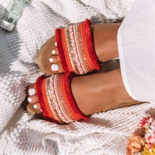 Fashion Casual Plus Peep Toe Sandals