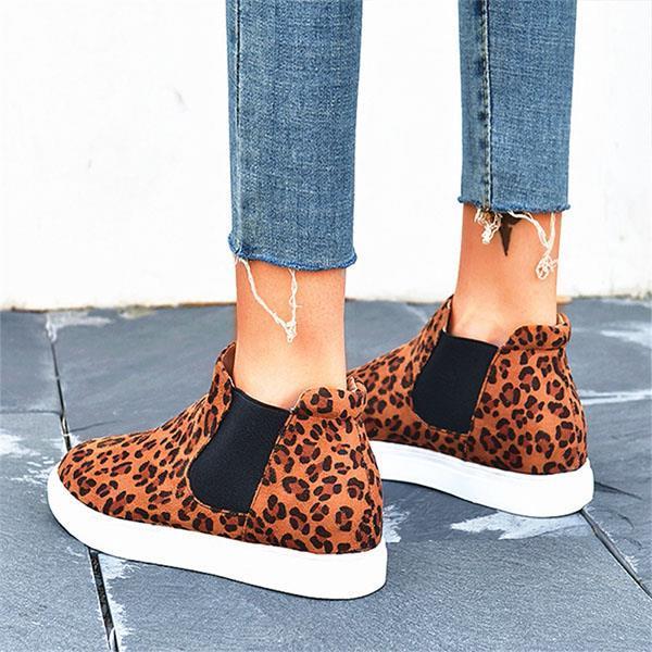 Casual round toe shoes sneakers high help for women