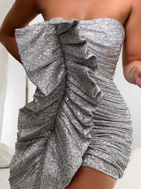 Sexy sequined bodycon party evening dresses