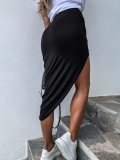 Fashion Sexy Pure Irregular Bodycon Skirts