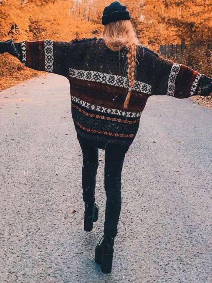 Casual Loose Knit Puff sleeve Sweaters
