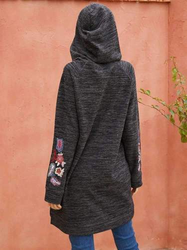 Fashion Casual Print Long sleeve Hoodies Long Sweatshirts