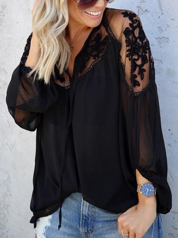 Large Loose Slim Chiffon Chic Blouses for women