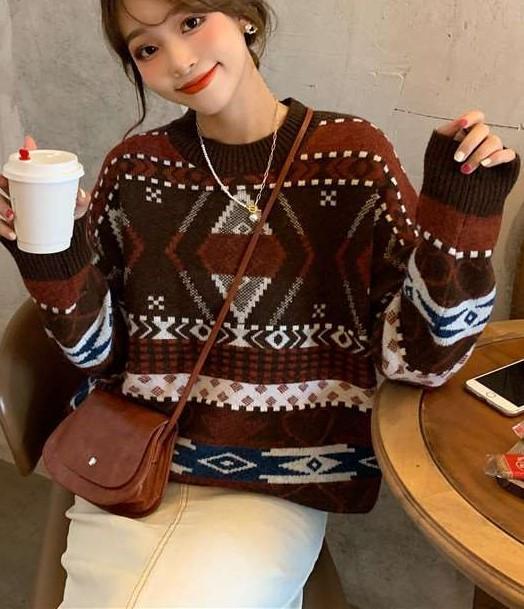 Casual Loose Knit Puff sleeve Sweaters