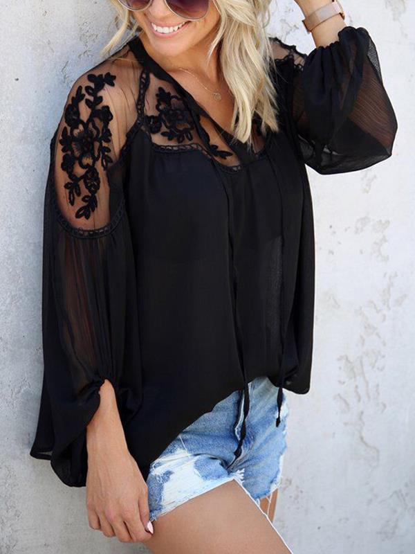 Large Loose Slim Chiffon Chic Blouses for women