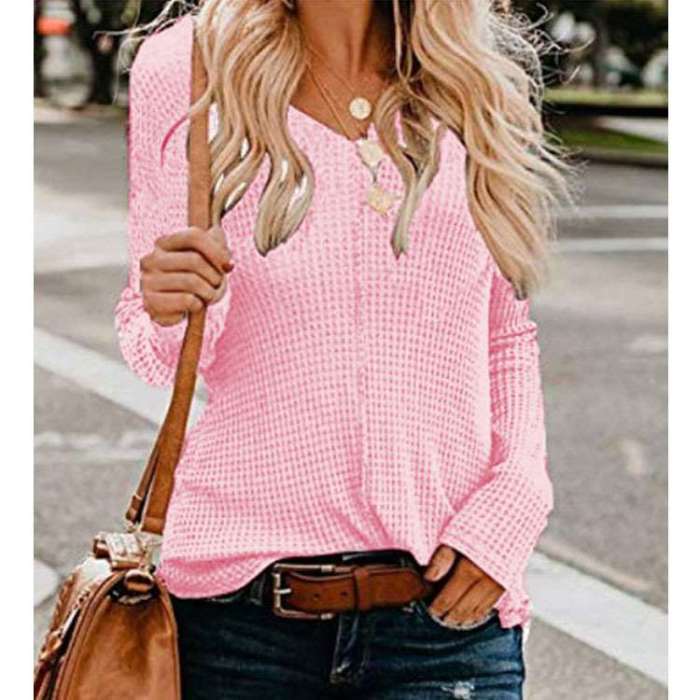 Fashion Pure Knit Long sleeve T-Shirts