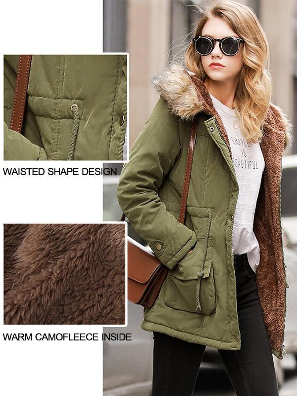 Hooded Warm camoFleece Winter Coats