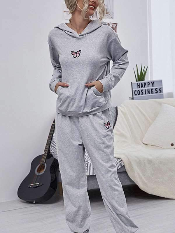 Casual  Loose Hooded Sports Casual Suits for Women