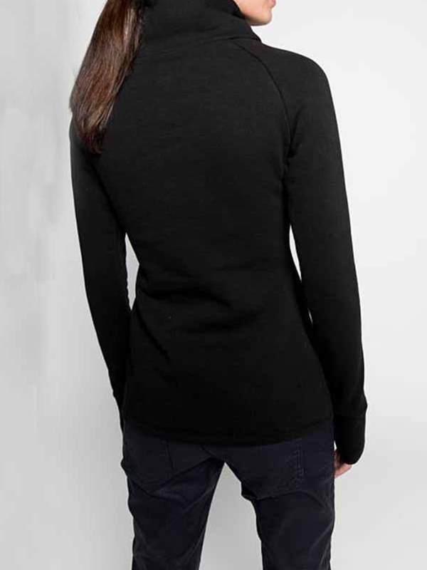 Women casual high neck zipper long sleeve sweatshirts tops