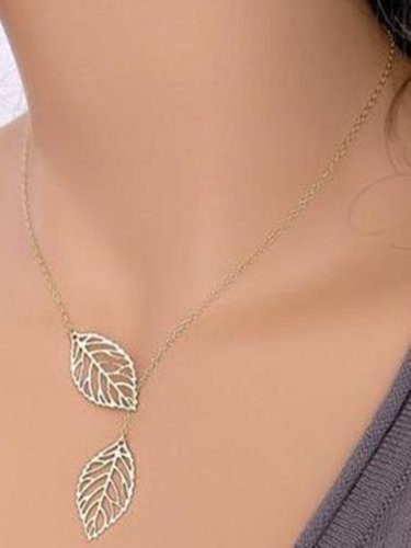 Alloy Necklaces Elegant Leaves Necklaces