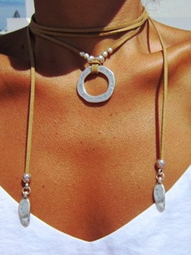 wrap minimal Boho bohemian hippy gypsy necklaces