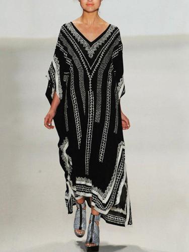 Black Loose And Quick-Drying Beach Dress
