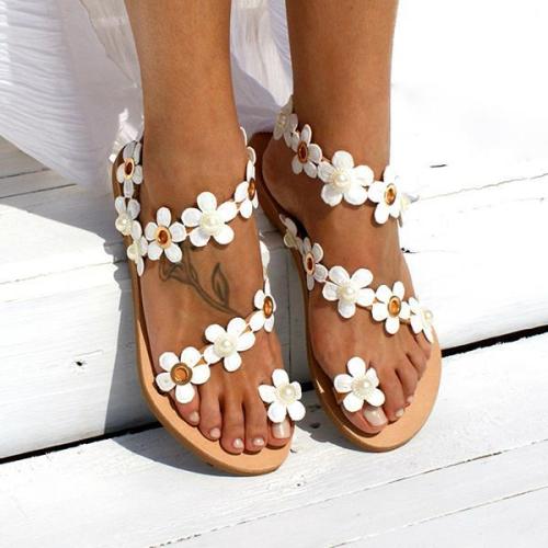 Women Flower Sandals Casual Slip On High Quality Shoes Women sandals