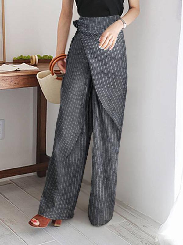 Elegant Women stripe long pants