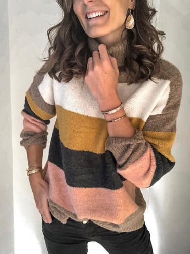 Women Turtleneck stitched sweaters