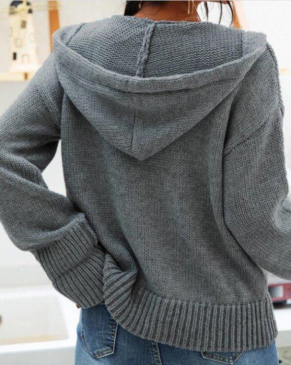 Long Sleeve Outerwear Sweater Coats Plain Women Cardigans