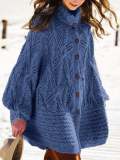 Sweater plus size Vintage Cotton Knitted Outerwear