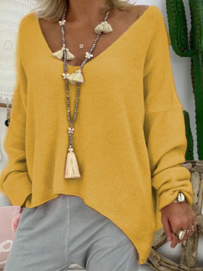 Women Casual Tops Tunic Plus Size Sweaters