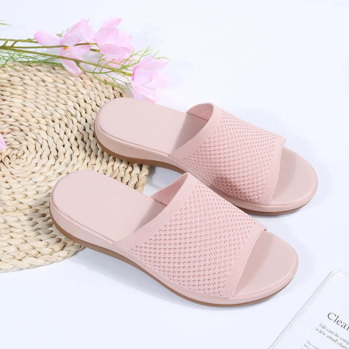 Women casual platform round toe sandals