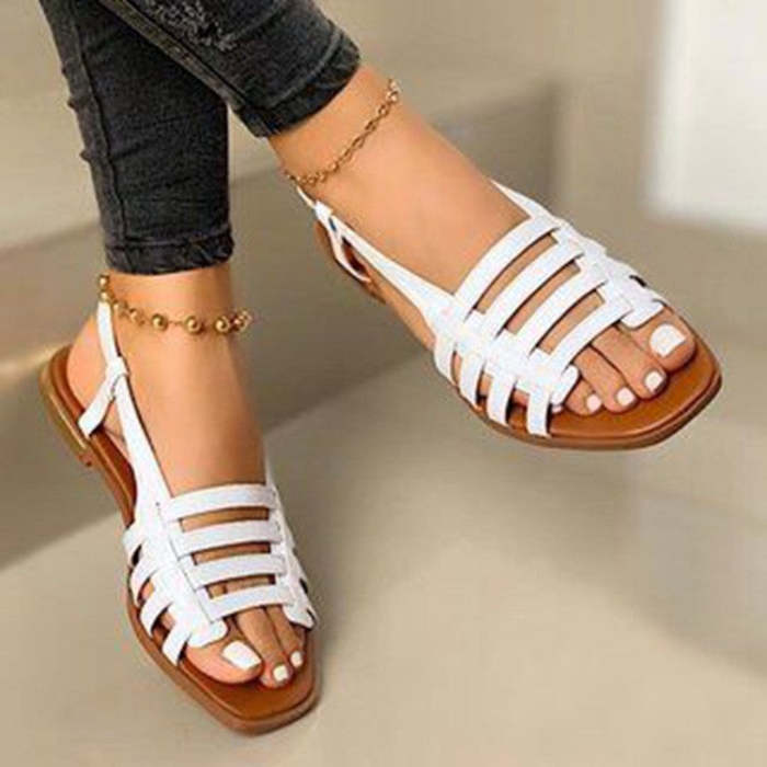 Fashion Flat Round Toe Casual Sandals