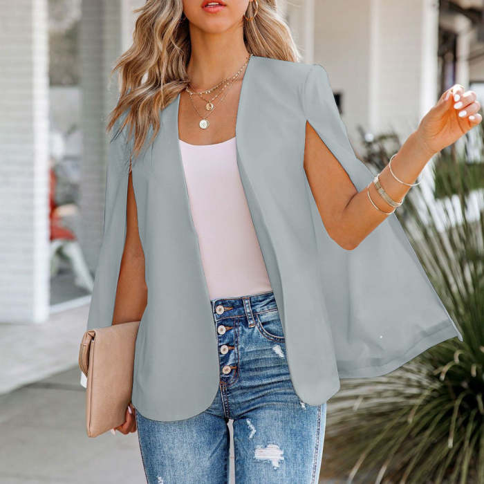 Fashion women's casual lapel coats