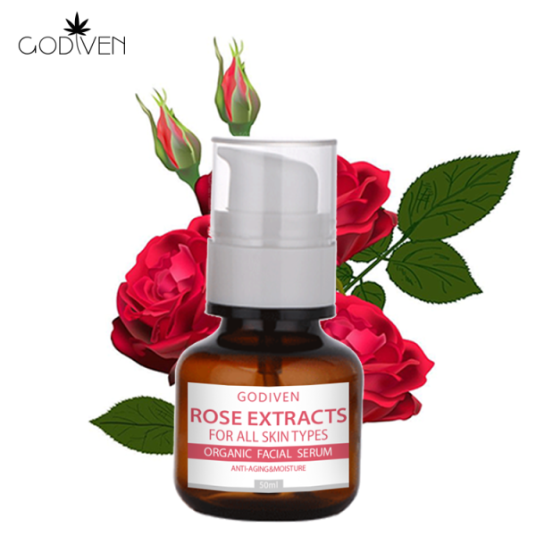 Low Moq Private Label Custom Hydrating Moisturizing Rose Organic Rose Face Serum Private Label