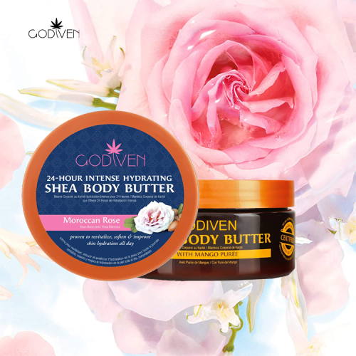 Pure Natural Low Moq scented Hydrating Antioxidant Moroccan Rose Vanilla Bean Organic Moisturizing Vanilla Body Butter