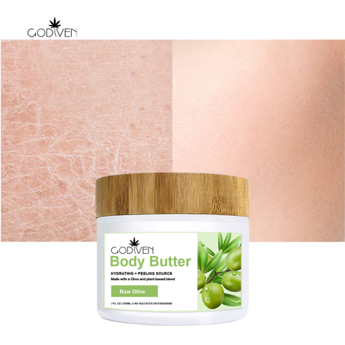 Low Moq Pure Natural scented Peeling Source Olive Papaya Watermelon Avocado Aloe Vera Whipped Body Butter Rose