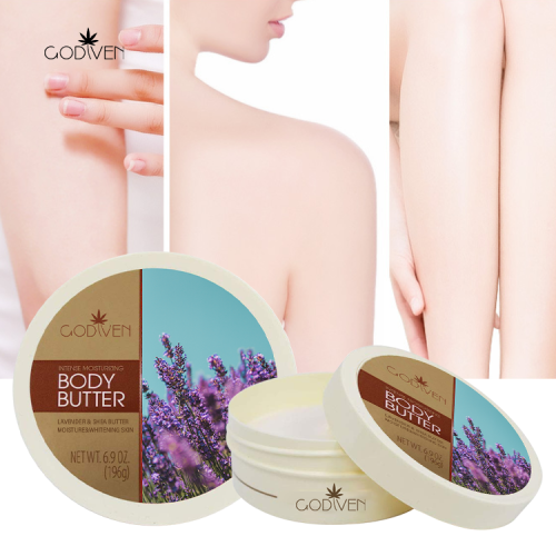 Pure Natural OEM ODM Unrefined Moisturizing Lavender Coconut Milk Camellia Essential Oil Whipped Shea Butter Body Scrub