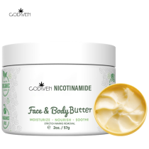 Low Moq Pure Natural Unrefined Acne Stretch Marks Removal Nicotinamide Mango Lemon Turmeric Body Butter