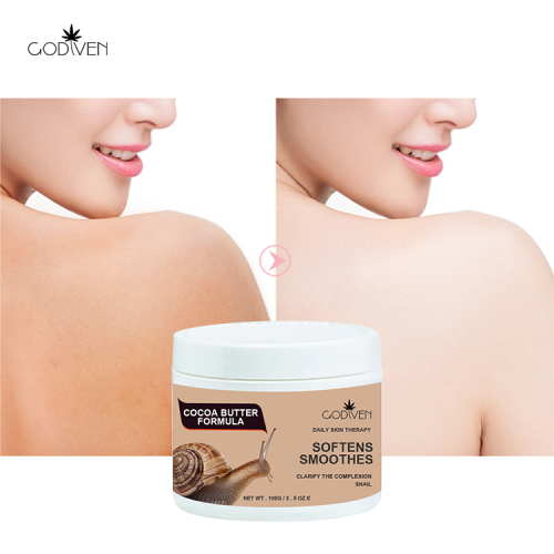 Natural Vegan Organic OEM ODM silky Clarify The Complexion Snail Whipped Ice Cream Body Butter Cream For Body Butter