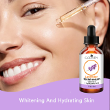 Custom Hot Selling Exfoliating Hyaluronic Acid Serum Golden Face Whitening Serum Private Label