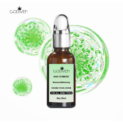 Low Moq Oem Odm Natural Vegan Organic AHA Ferment Whitening Hylaronic Salicylic Acid Vc Serum