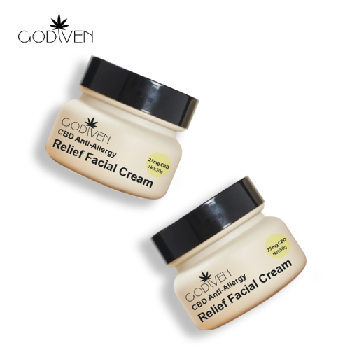 CBD face cream private label supported with real Hemp face cream for Amazon hot sale,good for relieve inflammation skin,Anti agi