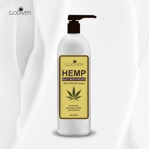 Relief Pain And Stress 100% Organic CBD Oil Content Amazon Hot Sale Product Best Body Lotion With Hemp