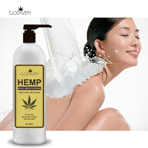 Relief Pain And Stress 100% Organic CBD Oil Content Amazon Hot Sale Product Best Body Lotion With Hemp