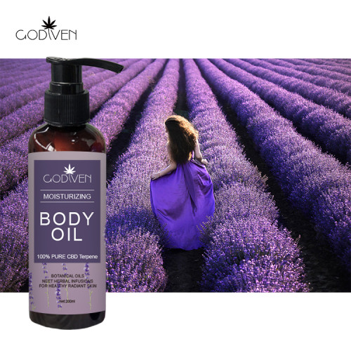 Real body oil containers with enriched hemp body oil,relaxing and calming for body