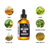 OEM ODM Cbd Oil Hemp Oil Fragrance Scented Argan Softens Strengthens Beards Mens Herbal Scented Beard Oil