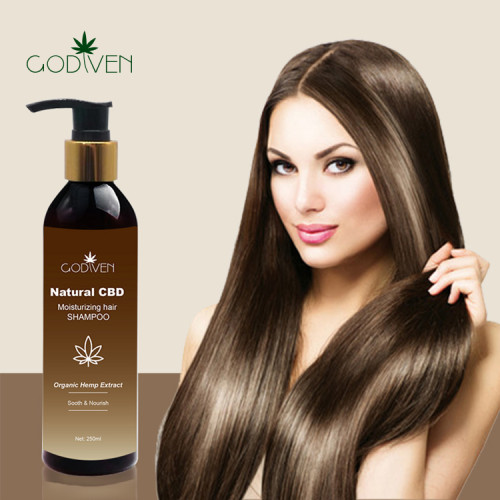 Lower MOQ With Private Label Real CBD Terpene Relieve Scalp Inflammation Shampoo For Black Curly Hair