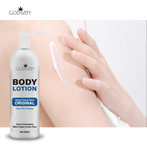 Support Private Label Organic Hemp Extracts Soften and Whiten Skin Best Body Lotion With Hemp