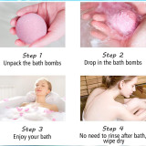 CBD Bath Bombs, 6Pcs Handmade Bath Bomb Gift Set With Natural Essential Oils,Moisturize Skin, Perfect For Bubble &Spa Bath,Best