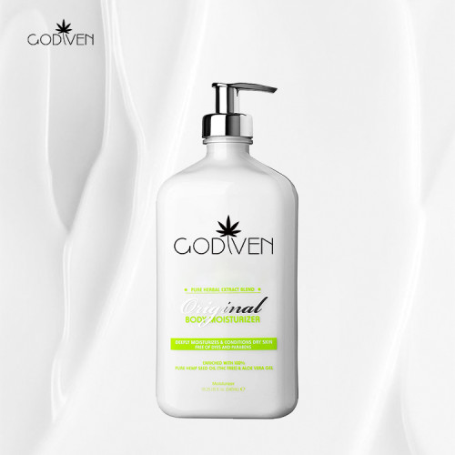 100% natural hemp body lotion paraben free with real cbd content,enriched cannabiniols help to moisturizing dry skin